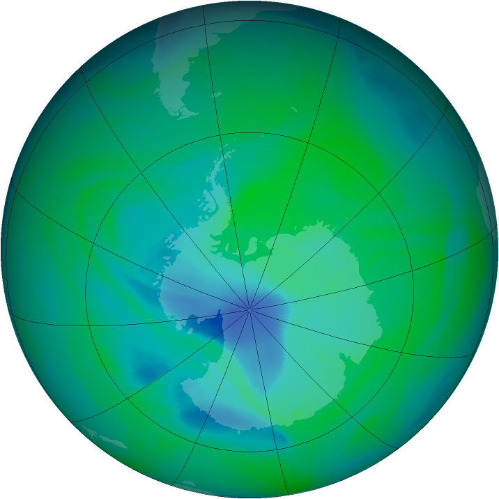 Ozone Map 2005-12-11